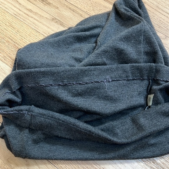 Ann Taylor Womens charcoal gray cowl neck shift wool blend dress 8 - Picture 10 of 12